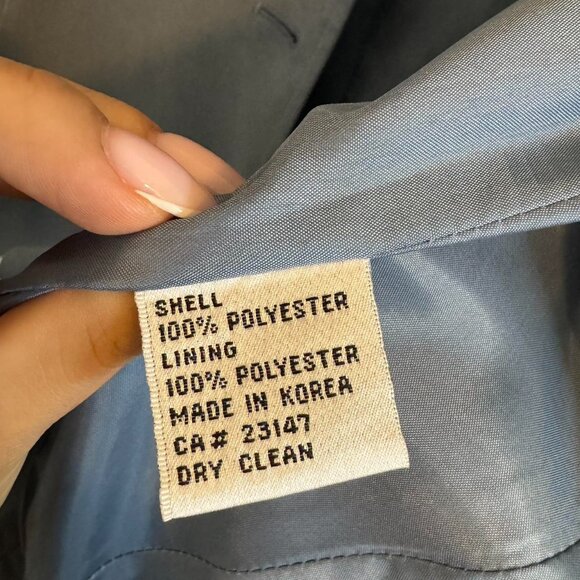 Vintage Talbots Baby Blue Suede - Picture 4 of 6